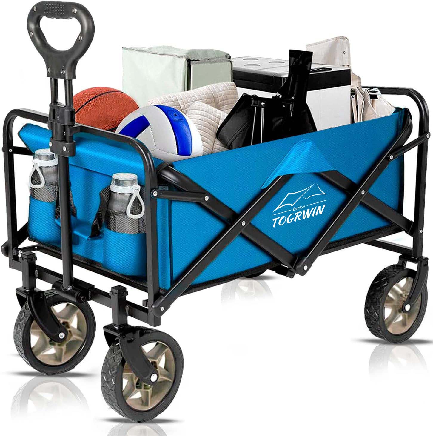Torgwin Collapsible Wagon Cart Duty พร้อมล้อยูทิลิตี้ที่สามารถพับเก็บได้อย่างหนัก